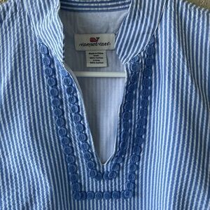 Vineyard Vines Light Blue Striped dress.